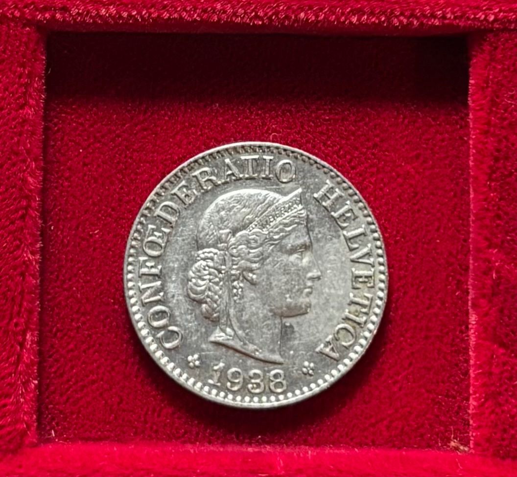 Tutti le monete: Schweiz 10 Rappen 1938 B vzgl Libertaskopf – Usato da Speicher venduto da CH-Schatzkammer