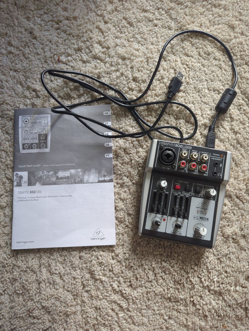 Behringer Console di mixaggio: Xenyx 302 Usb 5-Input Mixer Behringer – Usato da Winterthur venduto da joh_mj2t