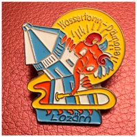 Wassertorm-Dämone - Lozärn - Fasnacht Pin - Gelb
