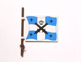 Flag 6 x 5 with Black Crossed Cannons