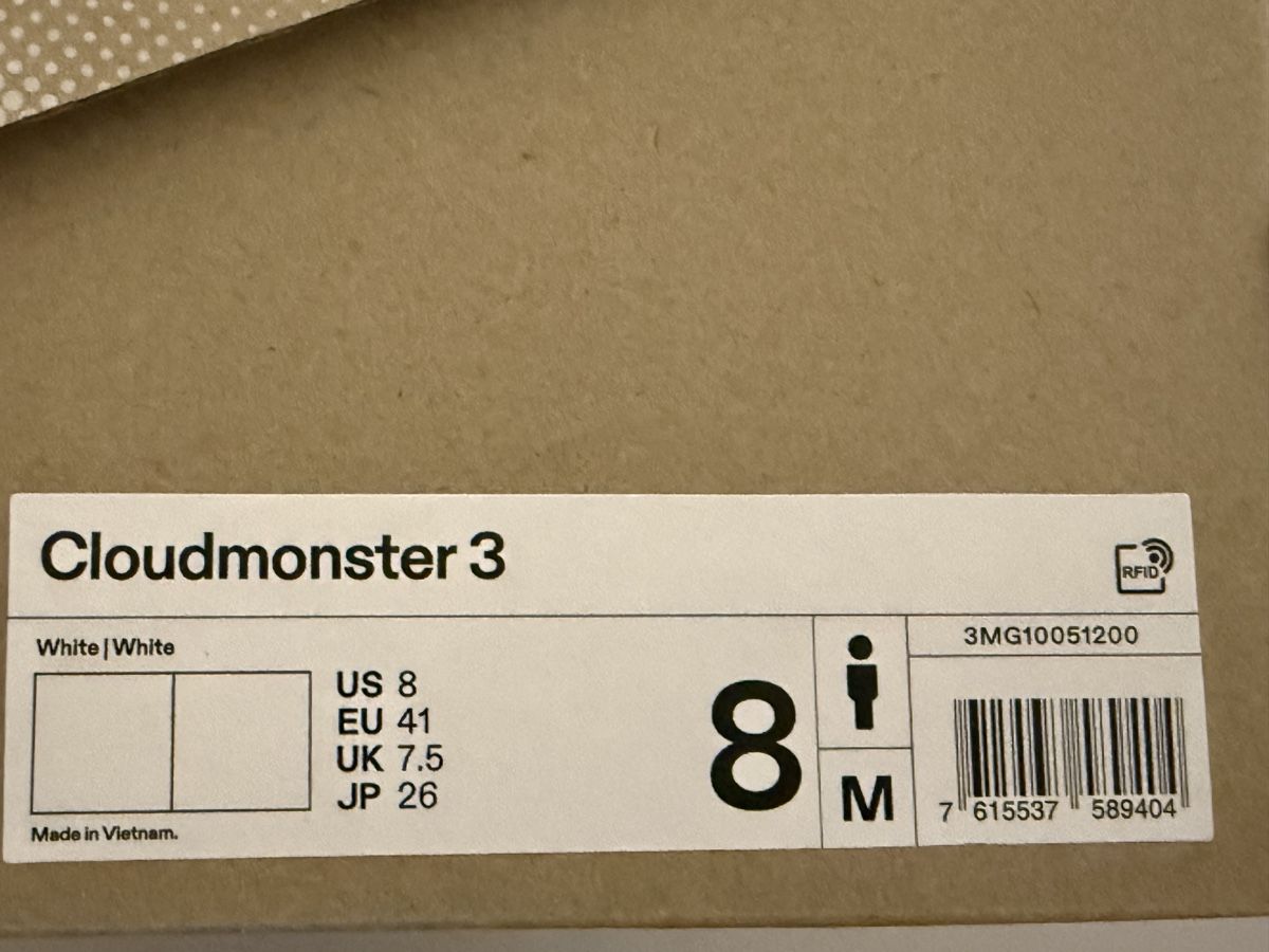 On Scarpe da uomo: On Cloud Cloudmonster 3, blanc, taille 41, jamais porté  – Nuovo (secondo la descrizione) da Echallens venduto da Joao-Collection