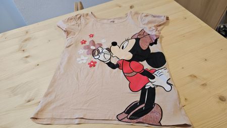 Süsses C&A Minnie Mouse T-Shirt, Grösse 134, Sommer