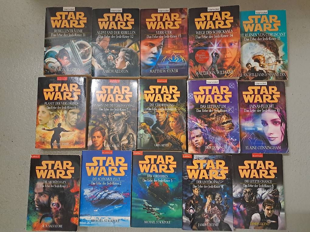Libri: Star Wars - Das Erbe der Jedi-Ritter 1-15 – Usato da Schafisheim venduto da rou_2jrn