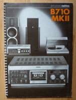 Studer Revox B710 MKII Anleitung Technische Daten