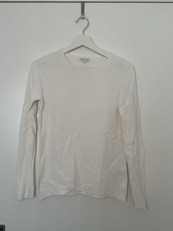 Langarmpullover TOM TAILOR weiss Groesse S guter Zustand