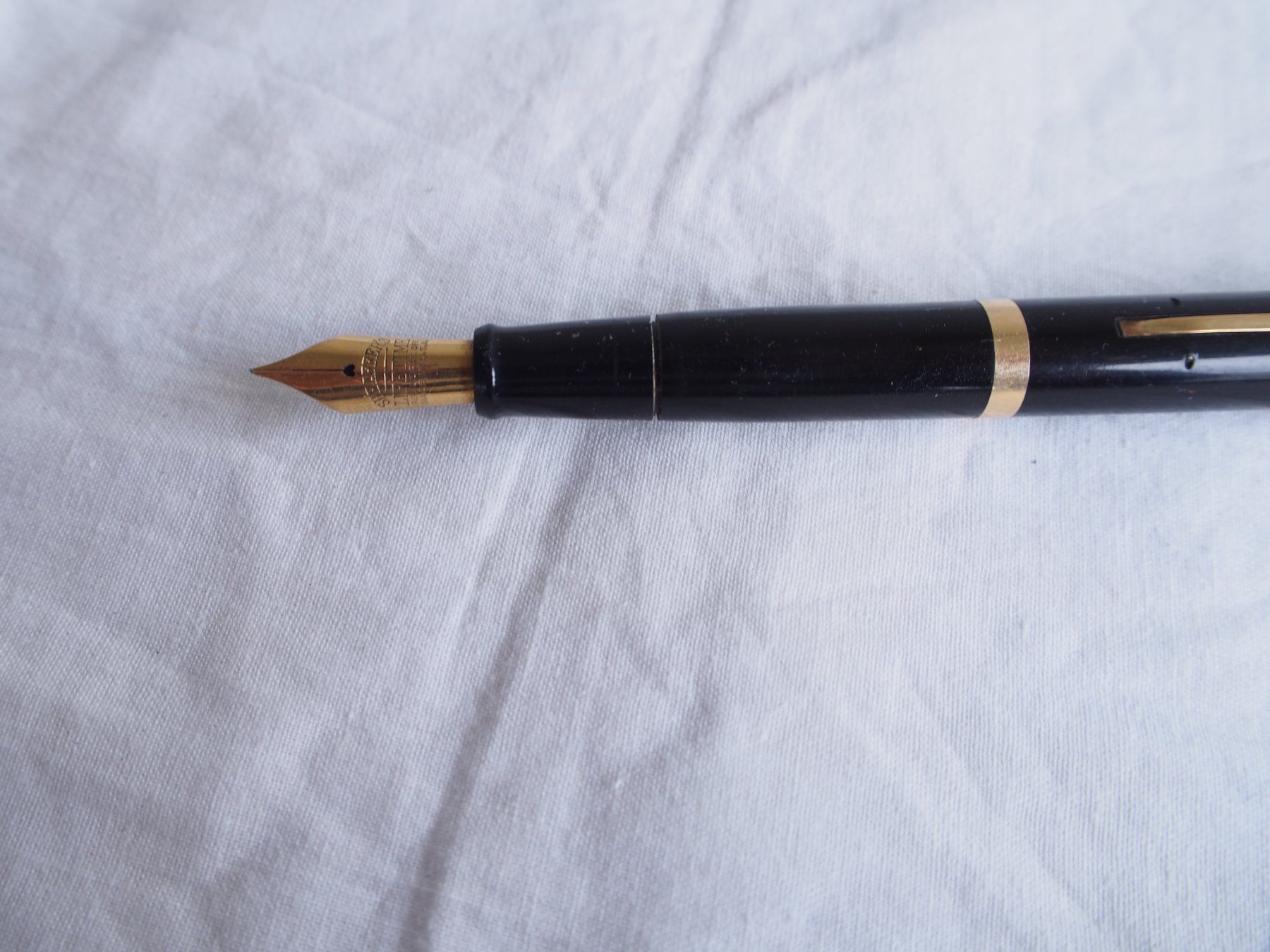 Stifte & Marker: Sheaffer stylo de bureau, résine noire. 1930 – Gebraucht aus Meyrin von SRkaem 2
