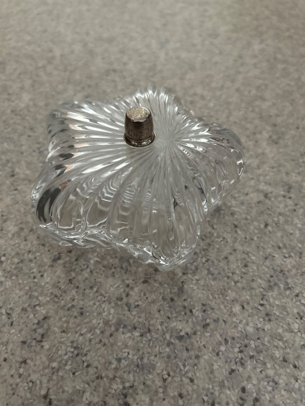 Zuccheriere: Art Deco Glas Dose Sternform – Usato da Unterkulm venduto da AntiqueChic.