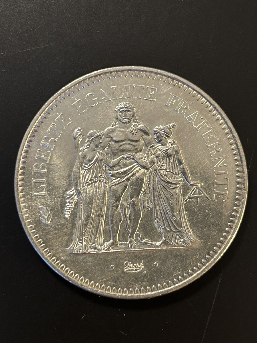 Alle Münzen: 50 Franc Hercule 1975 – Gebraucht aus Genève von Mar0007 1