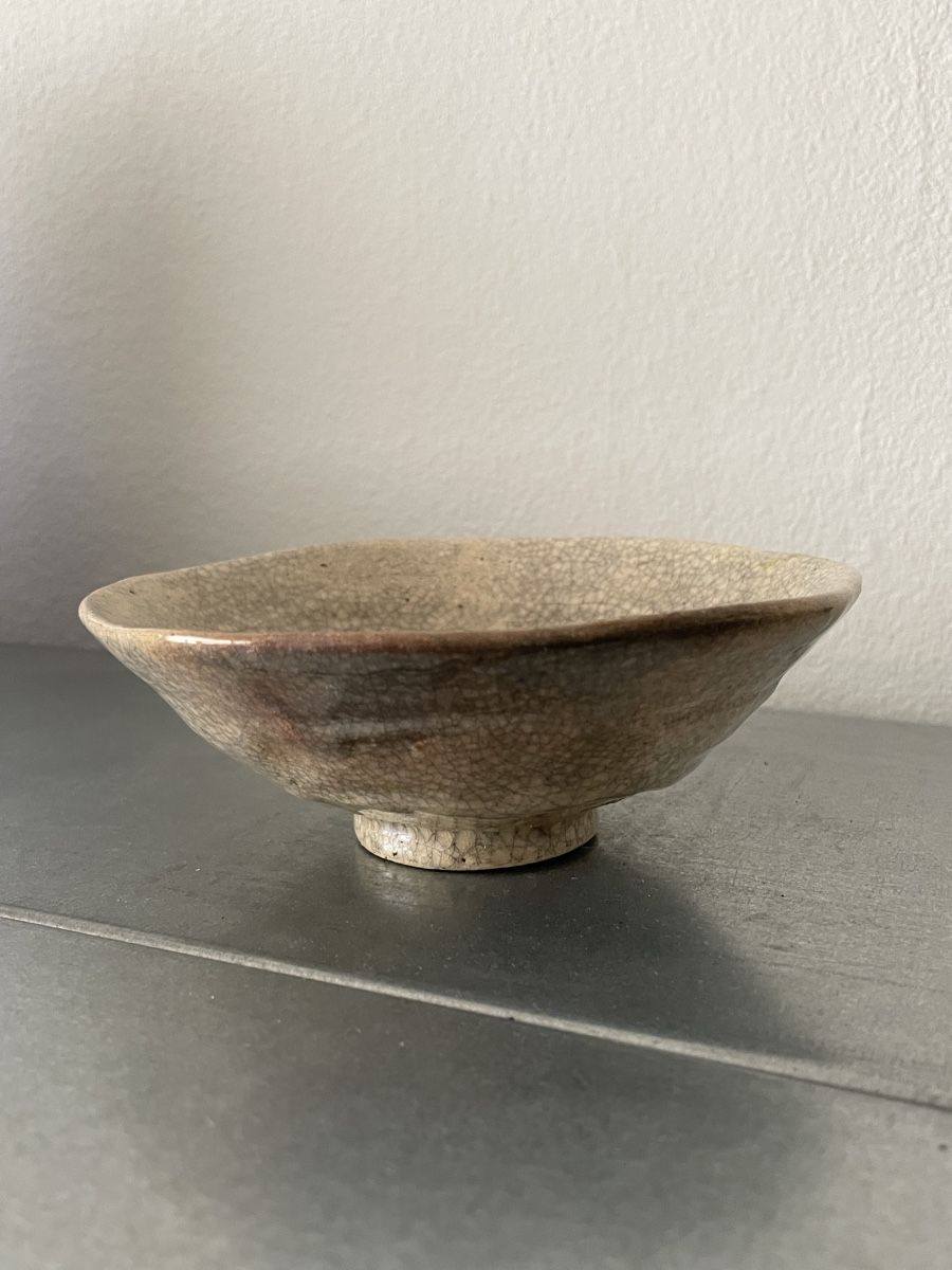Ciotole: Old Rakuware Japanese chawan tea bowl – Usato da Basel venduto da Amechan. 1