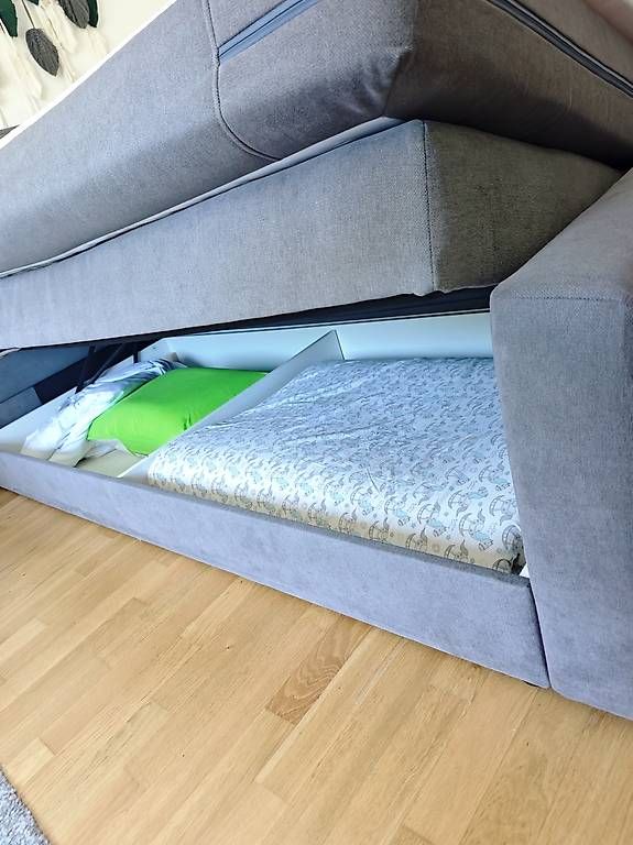 Betten: Boxspringbett 180x200 mit bettkasten grau – Gebraucht aus Chur von Edina1994 1