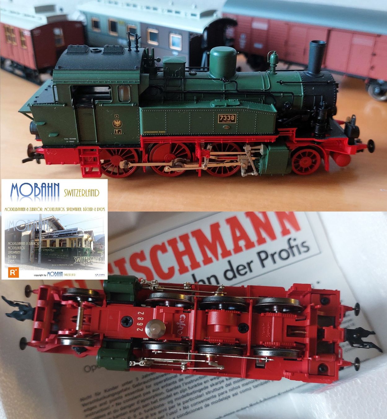 Fleischmann Modellini di ferrovie: Fleischmann 4895 - Dampfzug mit T9.3 der K.P.E.V. – Nuovo (secondo la descrizione) da Rotkreuz venduto da MOBAHN-1zu87 9