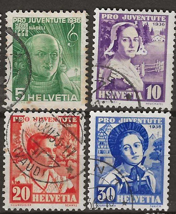 Tutti i francobolli: PJ036 - Pro Juventute 1936 obl. – Usato da Trélex venduto da Phil_Albert