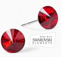 Ohrstecker / Swarovski Rivoli in 19 Farben