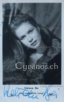 Heliane Bei (1927-1983) Schauspielerin - Autogramm