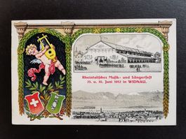 Ansichtskarte Rheintalisches Musikfest Widnau 1912  Rheintal