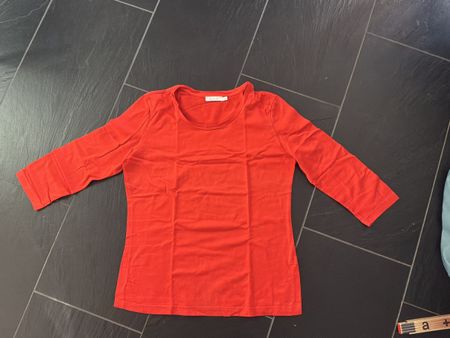 oranges ShIrt mit 3/4 Ärmeln von Hessnatur