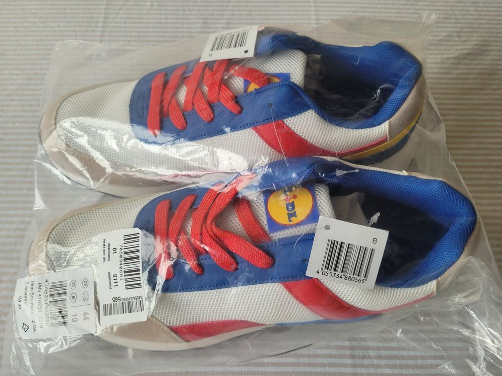 Lidl Chaussures hommes: LIVERGY® Lidl Herren Sneaker - Grösse EU 44 / UK 10 - NEU – Neuf avec emballage d'origine à Urdorf par antonov-12 6