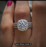 Diamant Ring ( Zirkonien) Grösse 8 NEU Original Verpackt