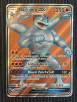 Pokemon Machamp GX Fullart Burning Shadows near Mint