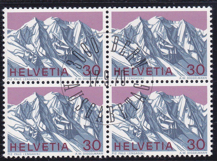 Tutti i francobolli: ET 4er Block Werbemarken 1970 – Nuovo (secondo la descrizione) da Schliern b. Köniz venduto da joni20 2