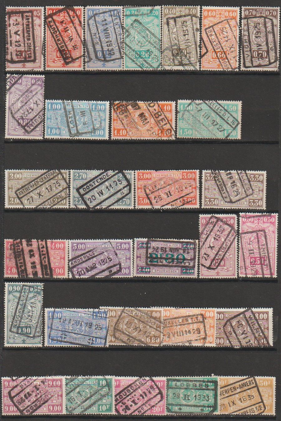 Alle Briefmarken: Belgique, collection – Gebraucht aus Crans-Montana von kira56 1