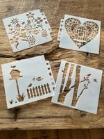 Neues 4er Set Malschablonen