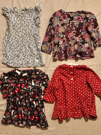 4x Mädchen SOMMERKLEIDER (Schweden/Deutschland) - (Gr.84-92)