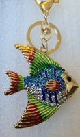 Fisch Schlüsselanhänger mit Zirkonia