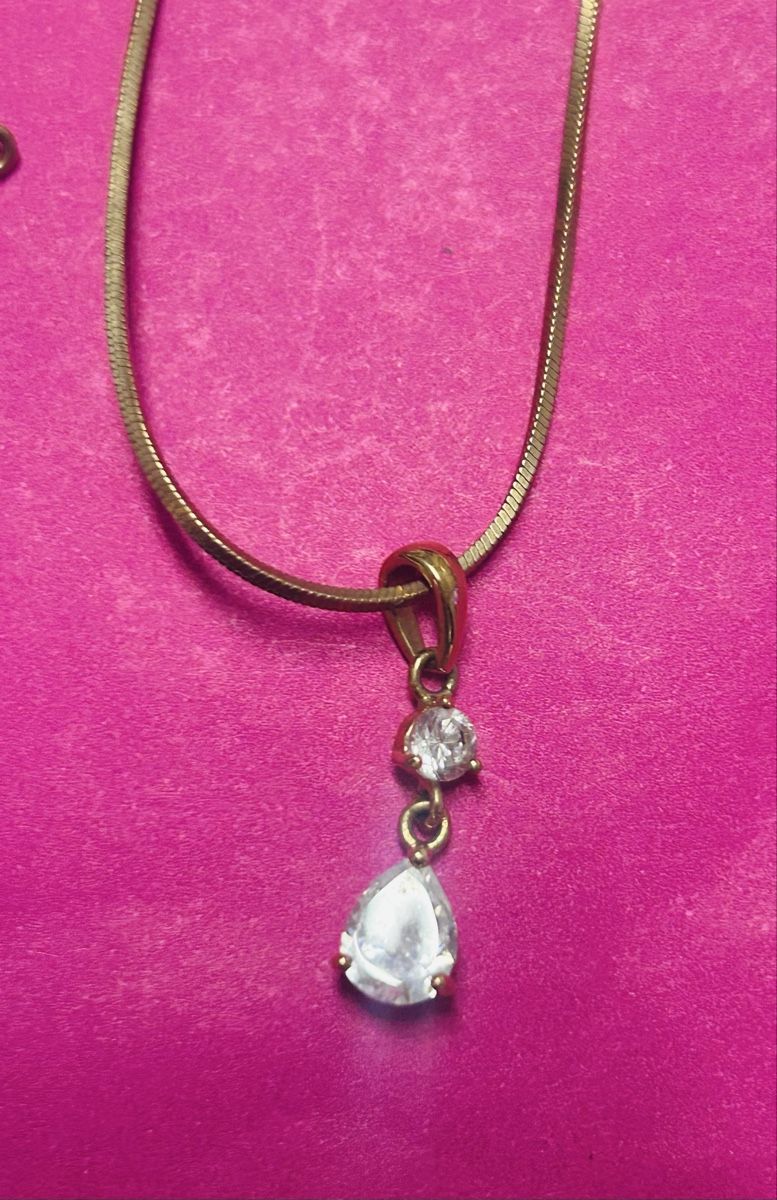 Collier Fantaisie élégant - Pendentif Scintillant - Longueur 36-40 Cm - Alliage Argenté - Neuf