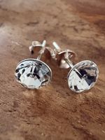 Neue Ohrstecker mit Zirkonia, 925 Silber