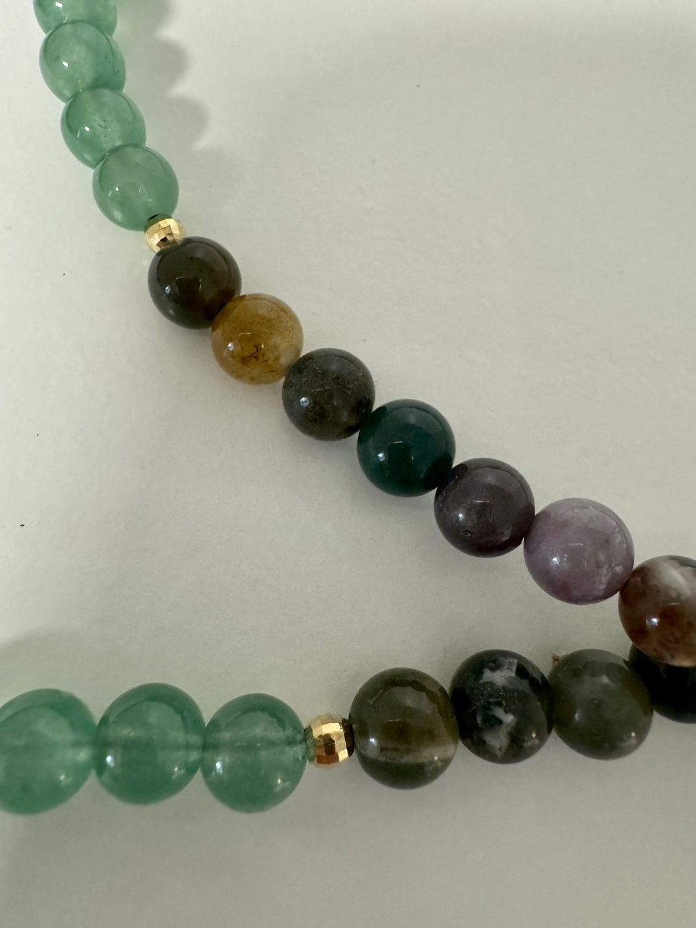 Catenine: Halskette Jade, Achat, Quaste. – Nuovo (secondo la descrizione) da Biberist venduto da tl-schmuck 3