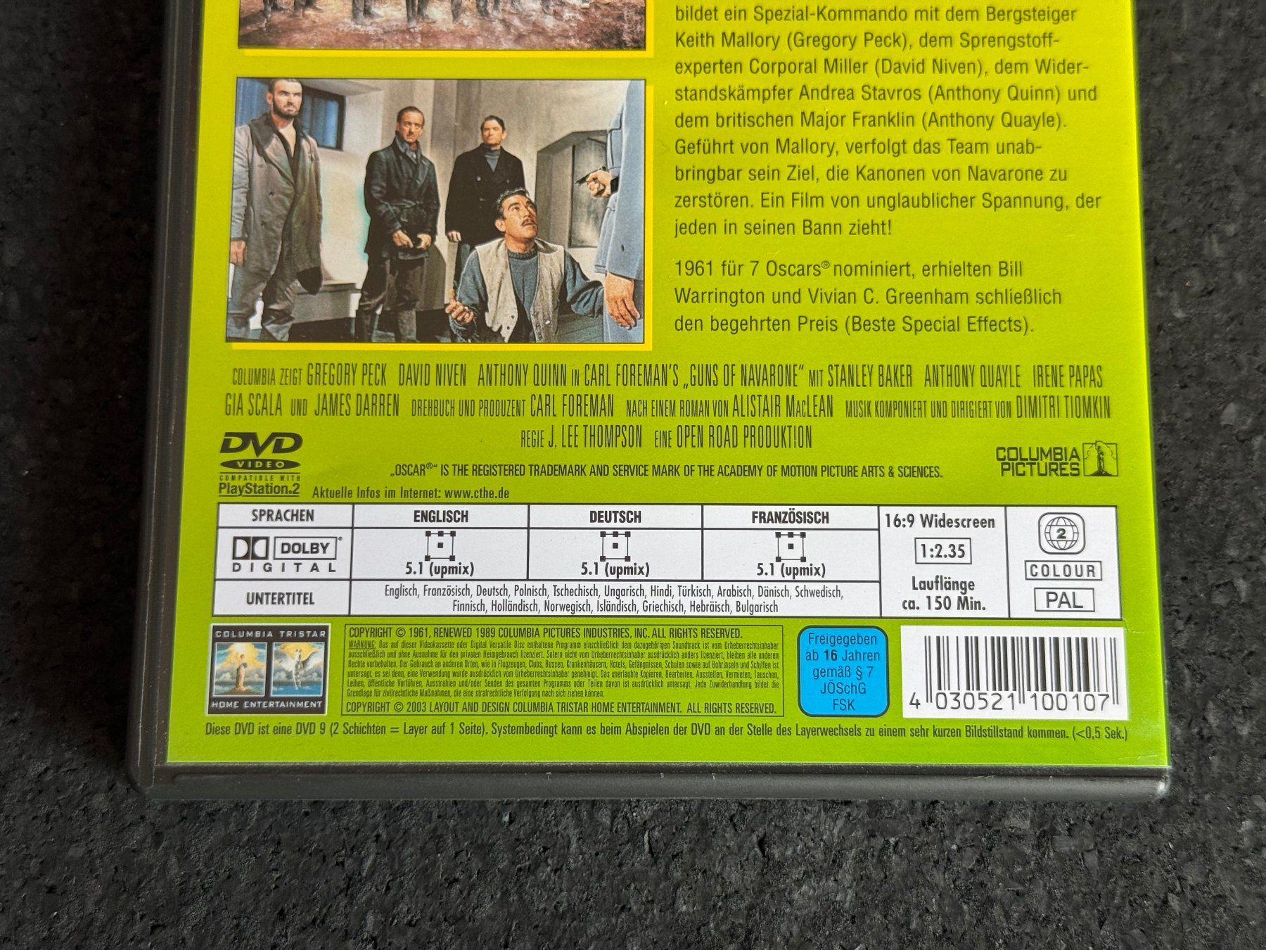 Tutti i DVDs: Die Kanonen von Navarone DVD DE/EN/FR – Usato da Fribourg venduto da tschjoly 3