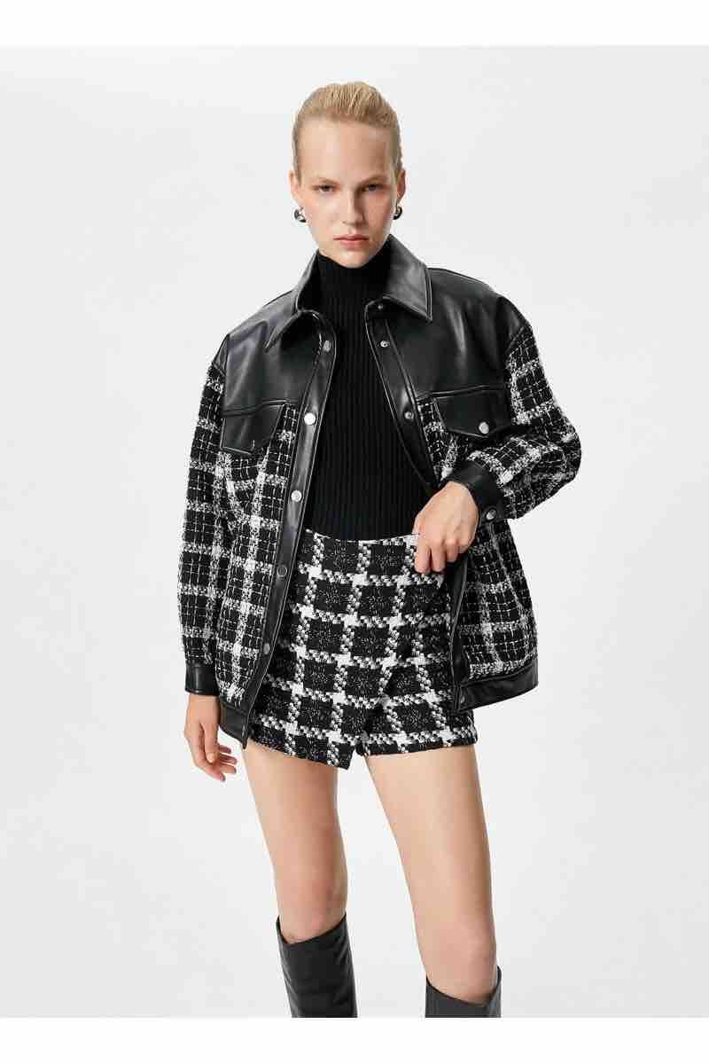 Giacche: Koton Jacket, Black and White Plaid – Nuovo (secondo la descrizione) da Wettswil venduto da marko0503 3