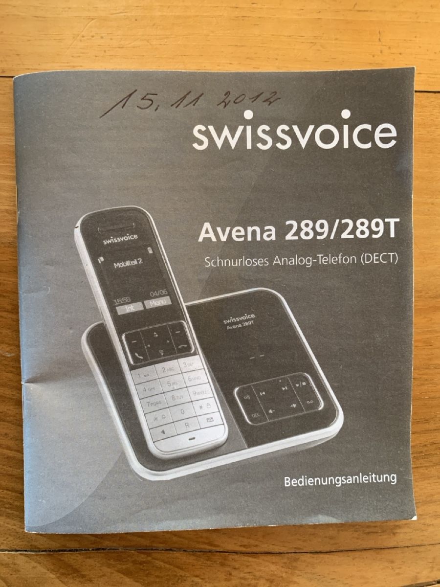 Telefoni: Schnurloses Analog Telefon Avena 289T – Usato da Bonaduz venduto da Schnueff0 4