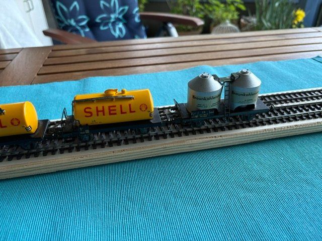 Märklin Modellini di ferrovie: Märklin DB Güterzug gemischt 5.-teilig – Usato da Frenkendorf venduto da HampeFrenk 2