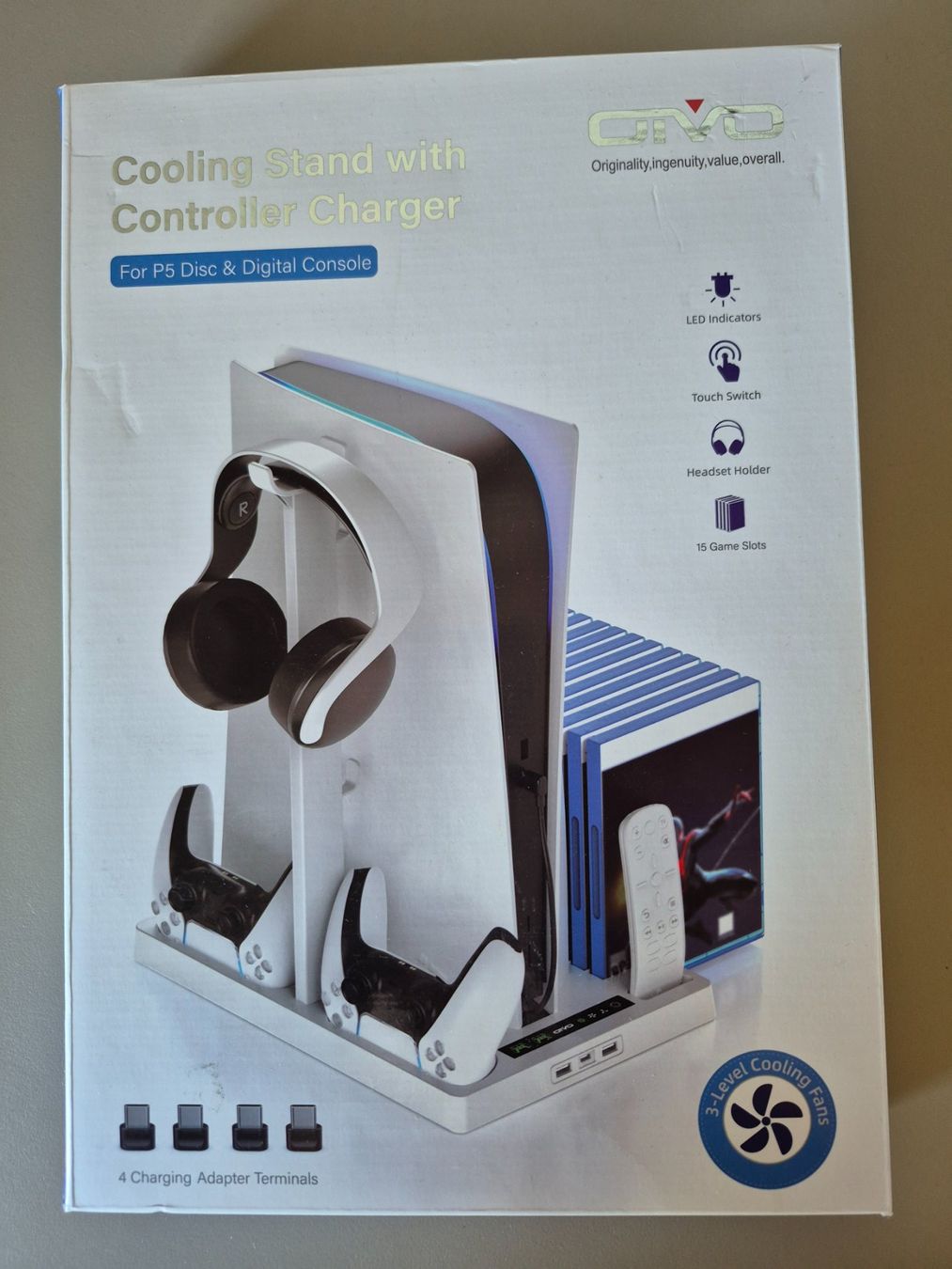 Supporti a parete: PS5 Cooling Stand with Controller Charger OTVO – Usato da Winterthur venduto da ale_7v5y