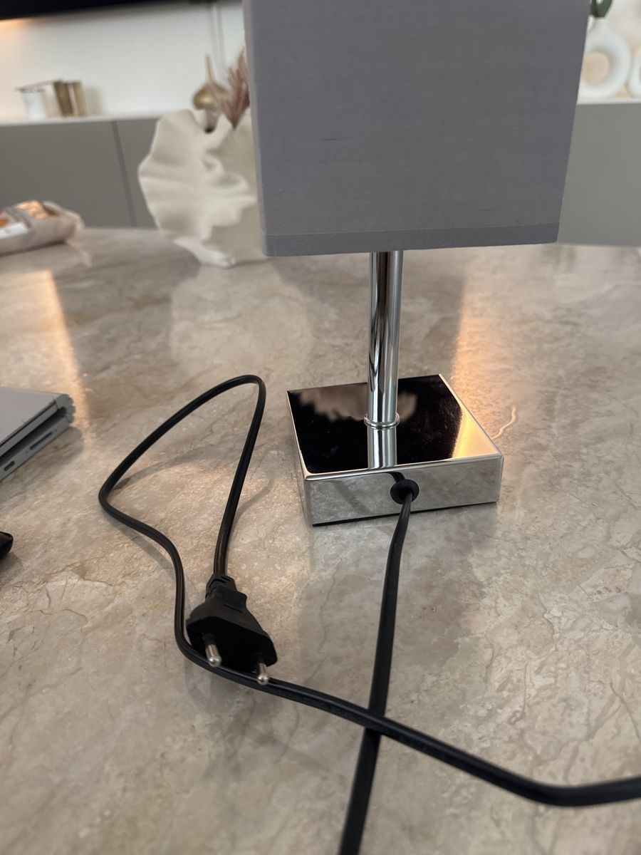 Lampade: Nachttisch-Lampe mit Stoffschirm - mit Sensor Dimmung – Nuovo (secondo la descrizione) da Elsau venduto da shoppa2 3