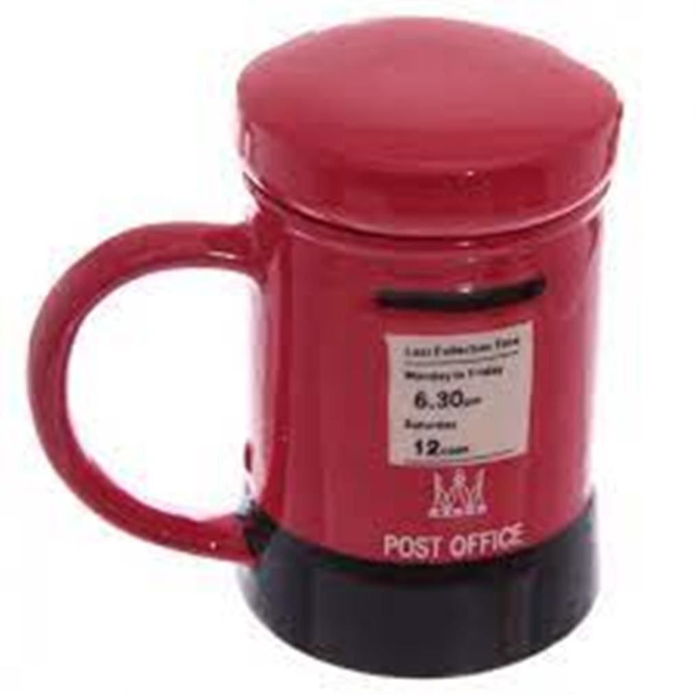 Tasses: Keramik Tasse mit Deckel - ROTER BRIEF – Neuf (Voir description) à Rupperswil par big-one-sale