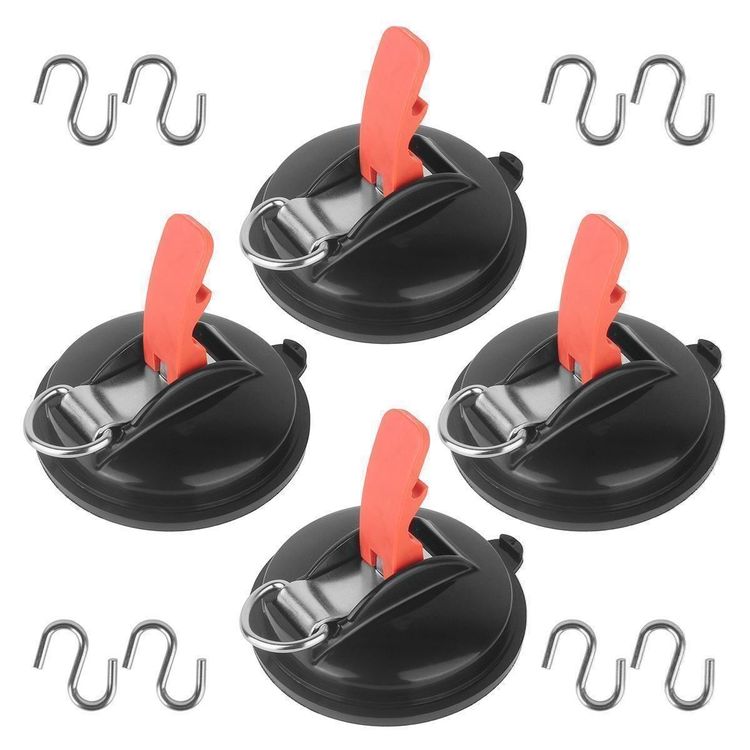4er Set Saughaken – Extra Stark, Für Fliesen & Glas, Bis 10 Kg, Abnehmbar & Wiederverwendbar