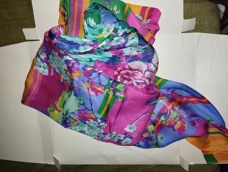 KENZO Seidentuch Foulard Tuch 100% Seide bunt