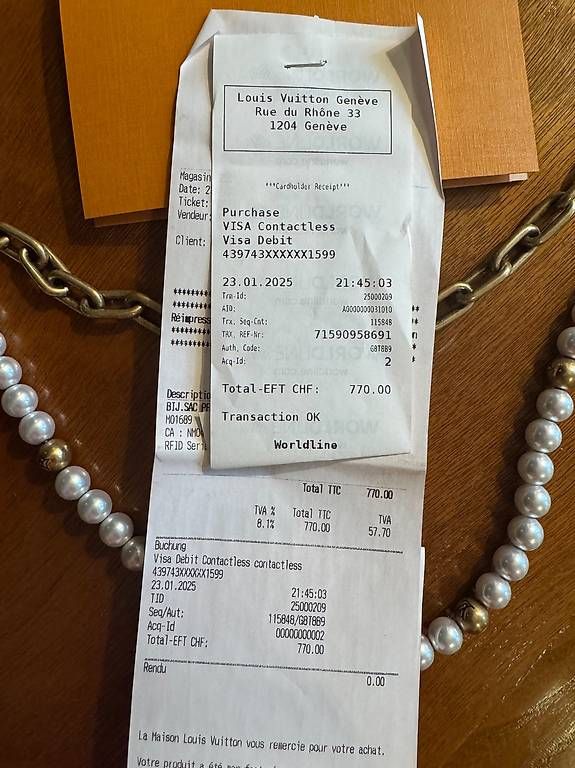 Gürtel: Louis Vuitton "Chain Belt Pearls"  – Gebraucht aus Genève von gae_5vrx 1