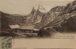 WENGERALP, Scheidegg - Grindelwaldblick mit Wetterhorn 1906