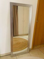 grand miroir intério gris
