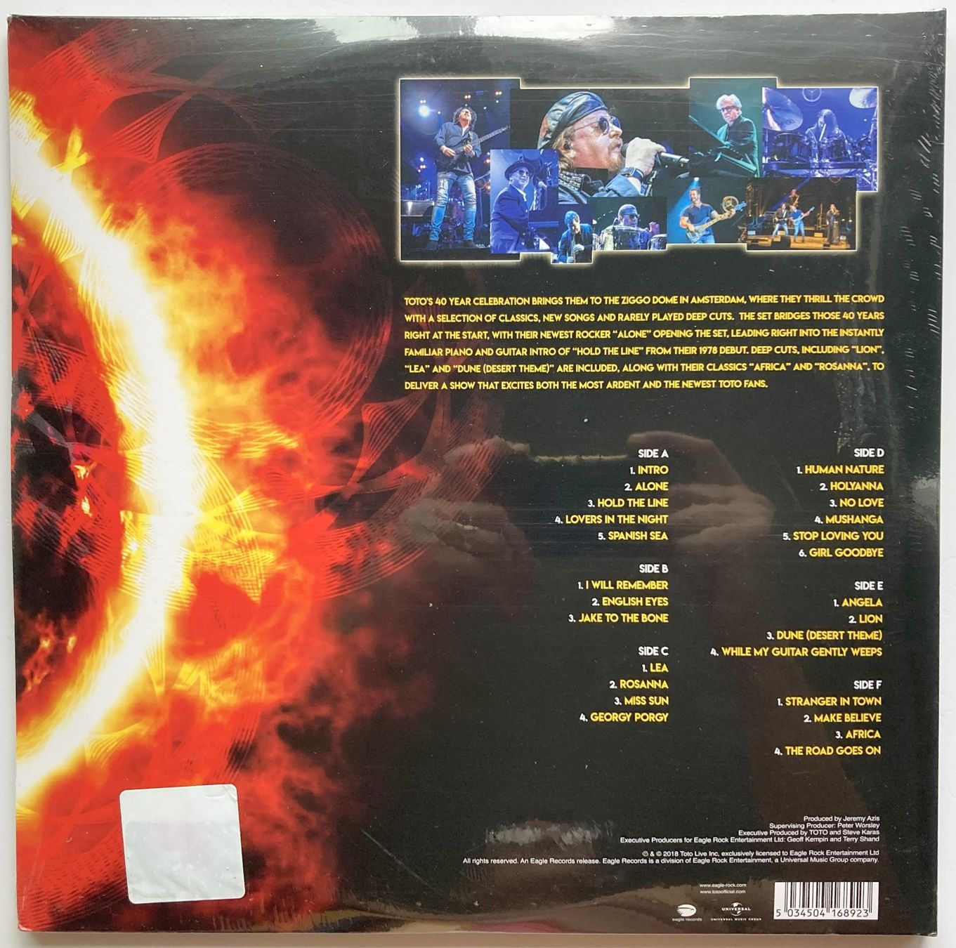 Dischi in vinile: TOTO - 40 HOURS AROUND THE SUN – Nuovo e nell'imballaggio originale da Bottens venduto da hotter-than-hell 1