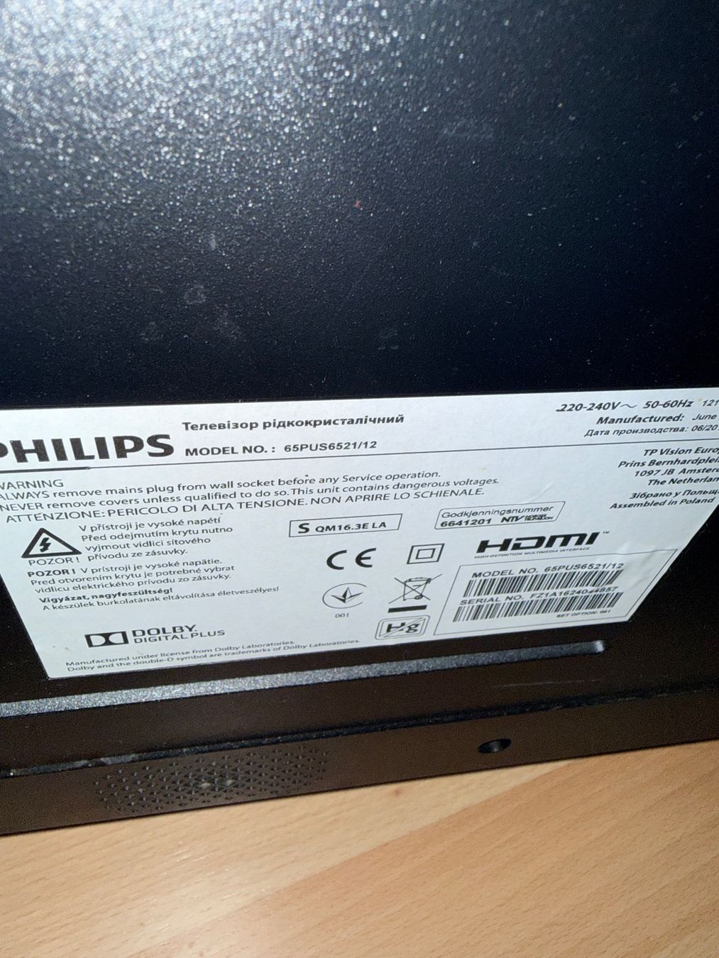 Philips Fernseher: Philips 65PUS6521/12 – Gebraucht aus Tägerschen von mas_tl5r 1