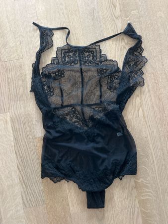 Body Bodysuit Damen Spitze Schwarz Groesse S gebraucht