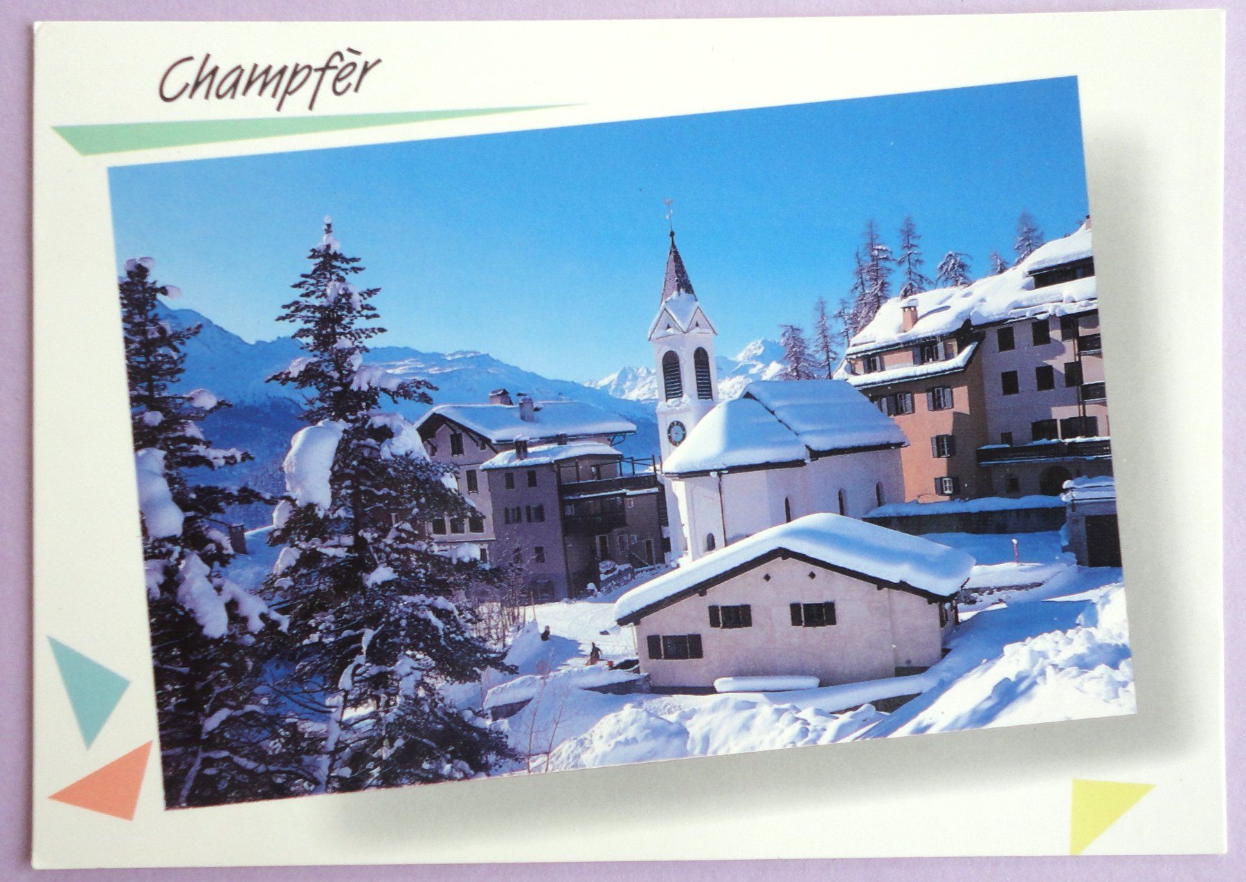Cartoline postali: Champfèr, 1825 m ü.M. – Usato da Fétigny venduto da Billy2miny
