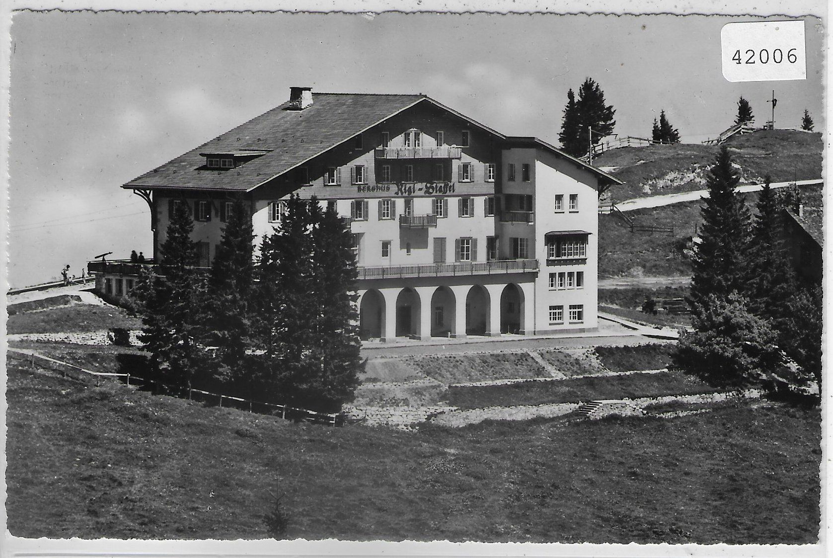 Cartoline postali: Berghus Rigi-Staffel - Passanten-Restaurant – Usato da Ettingen venduto da Kartenplanet