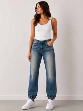Tally Weijl Jeans Jogger Blau, Gr. 38