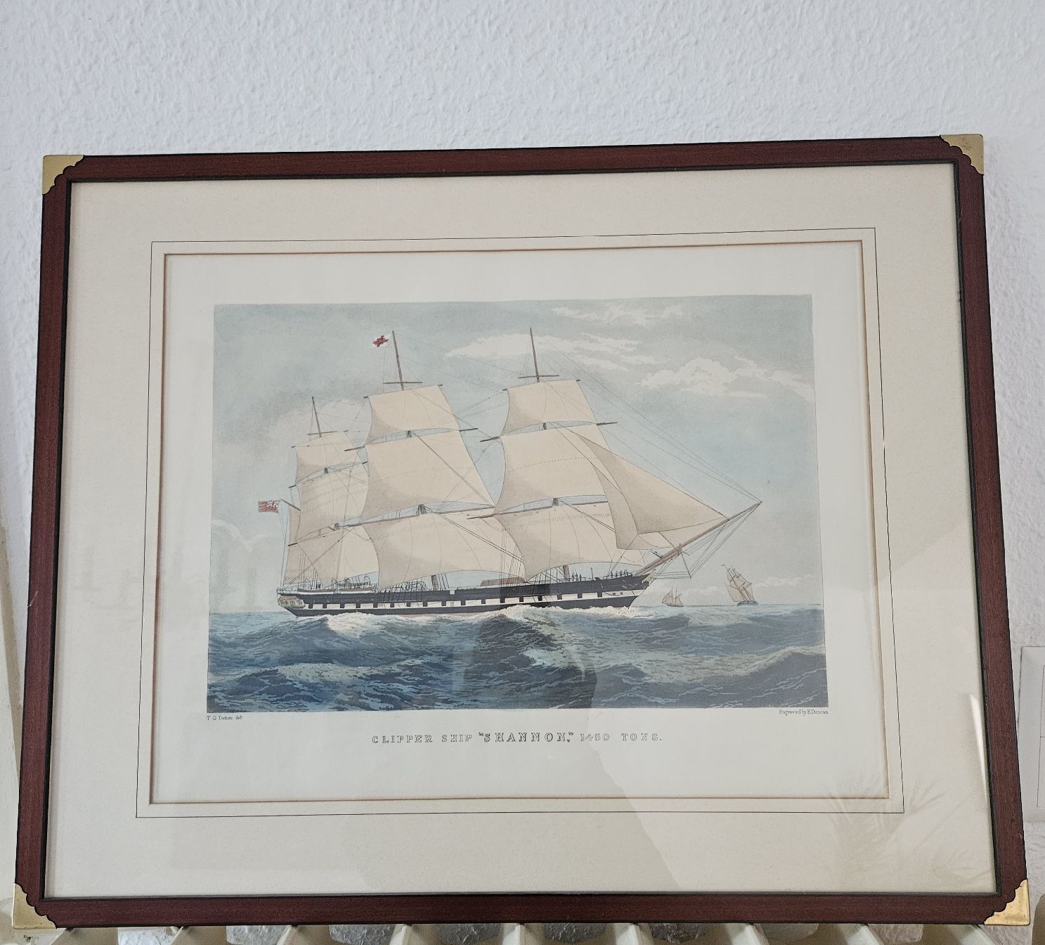 Foto & Immagini: Shannon" antikes Schiffsbild von E. Duncan – Usato da Bern venduto da bojereep